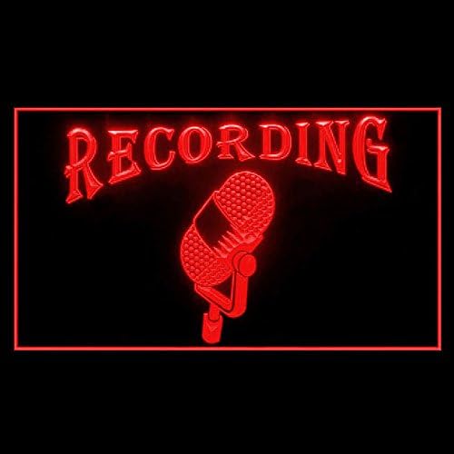 Miniatura 2 de 140006 - Letrero de neón con luz LED para estudio de radio (21.5 x 12 pulgadas, rojo)