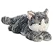 Aurora, 31538, Flopsies Lily Cat, 12", Juguete Suave, Gris y Blanco