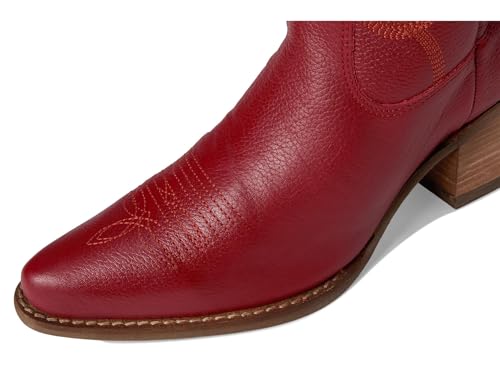 Image of Dingo Womens High Cotton Embroidery Snip Toe Casual Boots Knee High Mid Heel 2-3 inch