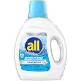 all Sensitive Fresh Liquid Laundry Detergent, Hypoallergenic Spring Breeze Scent & Free of Dyes, Gentle for Sensitive Skin, 73 oz