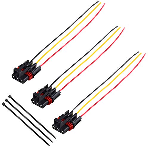 UNIGT 24-Inches Pulse Power Plug Connector Pigtail Compatible with Polaris RZR/Pro Ranger XP 1000 RS1 General Pulse Bus Bar Power Harness Connector 3 Pack - 2018-2021