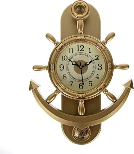 Horloge murale ancre retro d'or pour rompre la monotonie de vos murs Loi-364