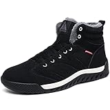 SAGUARO Botas de invierno para hombre, forradas, botas para la nieve, color Negro, talla 44 EU