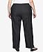 Alfred Dunner Women's Plus-Size Denim Comfort Waistband Mid Rise Regular Fit Straight Leg Pant Size 16W Black