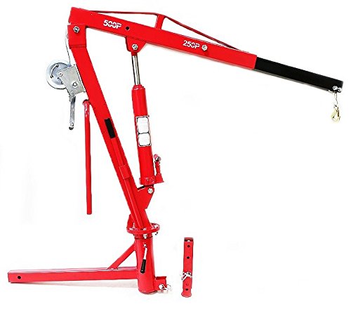 500 Lb Pickup Truck Hydraulic Pwc Dock Jib Engine Hoist Crane Hitch Mount