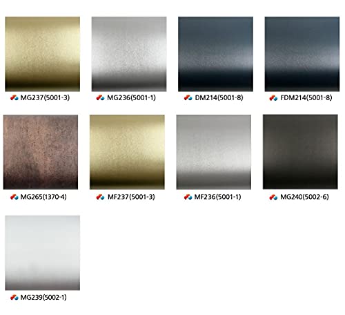 Roserosa Peel And Stick Pvc Metallic Self-Adhesive Wallpaper Covering Counter Top Shelf Liner Solid Metal (Mg240 : 2.00 Feet X 6.56 Feet) #TOP5