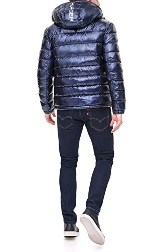 Image of Tommy Hilfiger Men's Midweight Sherpa Lined Hooded Water Resistant Puffer Jacket