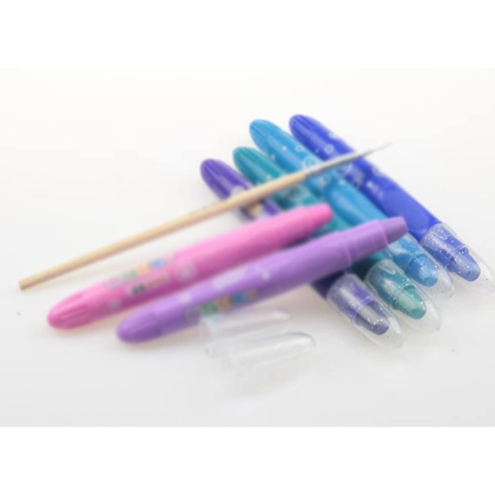 ASFD Drawing pens 36-Color Silky Colorful Stick Oil Painting Stick Large-Capacity Water-Soluble Rotary Children's Painting Crayons Colour pens