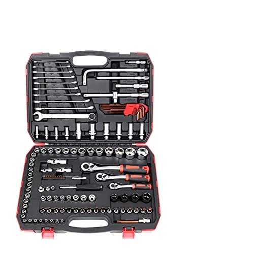 YyDDs Juego de llaves combinadas para coche, cabezal apilable, garras de carraca, destornillador, juego de llaves de vaso, juego de herramientas multifunción para reparación de automóviles (Color: 120