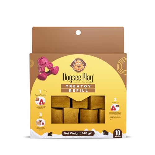 Dogsee Chew For Dogs | 100% Natural Himalayan Yak Chew Treatoy Refill Pack | Plaque & Tartar | Healthy Immune System | Play Time Refill 10 Piece