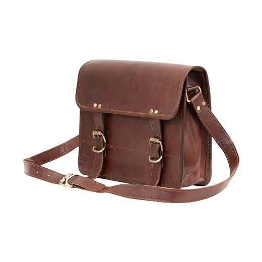 Shy Shy Let’s Touch The Sky IndianHandoArt 10" Inch Leather Messenger Bag vintange satchel bag Crossbody Bags for Men and Women unisex office bag (10" (W) x 8" (H) x 3" (D))