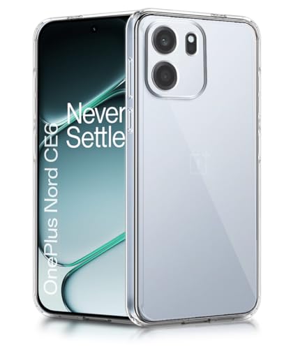 Image of WOW IMAGINE Transparent Back Cover for 1+ OnePlus Nord CE 6 5G | Raised Bumps for Full Device & Camera Protection TPU Silicone Back Case Mobile Cover - Transparent