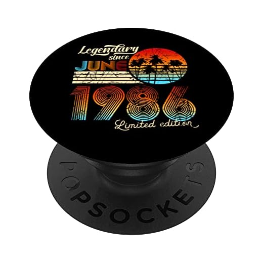 Cumpleaños Legendario Desde Junio De 1985 Regalo. PopSockets PopGrip Intercambiable