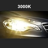 Alta-calidad LED COB CHIPS: Produciendo súper brillante con producción 8000 lúmenes por bombilla para la conducción nocturna de seguridad, temperatura de color multicolor para la opción, sin deslumbramiento al tráfico que se aproxima, sin manchas oscuras.