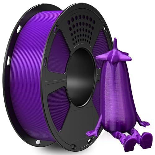 GEEETECH HS-PLA Filament 1.75 mm 3D Printer HS-PLA Filament for High Speed 3D Printers, Spool, 1 kg, Purple