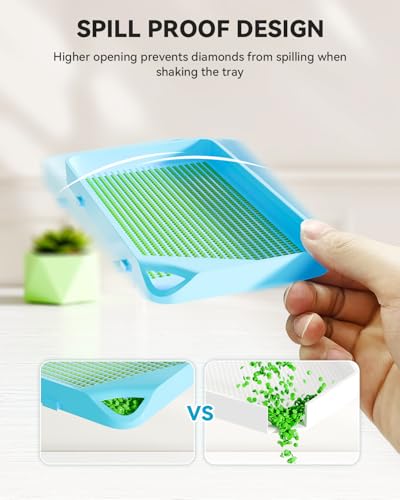 image for ARTDOT 30-Piece Stackable Tray Set Diamond Art Kits for Adults, Interl