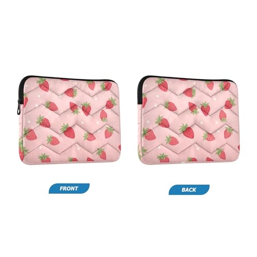 Funda para portátil 13-14 pulgadas con diseño de fresa miniatura 2