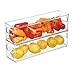 InterDesign Refrigerator and Freezer Storage Container – Deep Organizer Bin for Kitchen, Clear