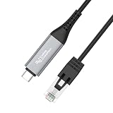CHENZILIN 1000Mbps Gigabit Ethernet Type C to RJ45 Cable for Fast Speed Stable Corded Connection Plugs Play Design