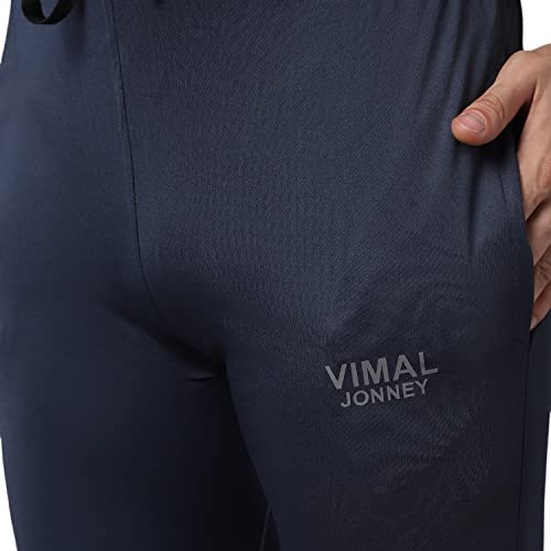 Image of Mack Jonney Dryfit Lycra Solid Tracksuit Co-ord Set for Men (Pack of 2)-DRY T FS BLU BLK D10 BLU BLK 04-P