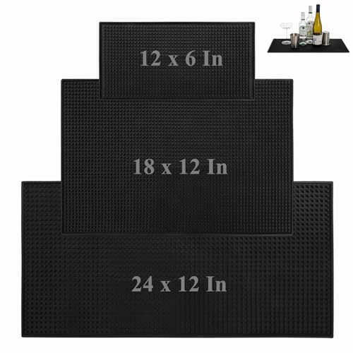 Tebery 3-Pack Rubber Bar & Espresso Counter Mats