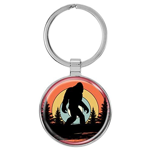 Image of Bigfoot 1.5 inch x 3 inch Domed Keychain Backpack Pull