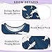visesunny Toddler Clothes for Girls Blue Sea Shark Silhouette Long Sleeve Fall Shirts Cotton Top with Ruffle Collar 18M