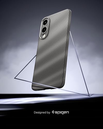 Image of Spigen for Galaxy S25 Edge Case, Liquid Air [No Magnet Ring] [Military-Grade Protection] - Marble Gray