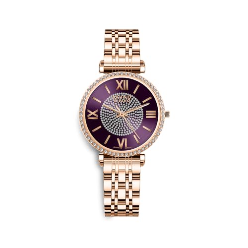 Image of BRUNO MILANO Luxe Diamond Studded Bezel Watch for Women and Girls