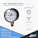 JIVTO 0-10 Psi Low Capsule Pressure Gauge,2-1/2