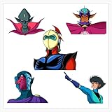 Leyland Designs Grendizer and Villans Bumper Sticker Window Water Bottle Decal 5