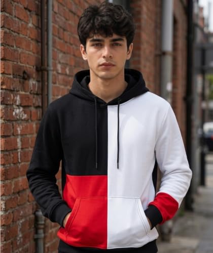 Image of More & More HOODMASTER Unisex Fleece Hoodie Sweatshirt with Pockets Full Sleeves Regular Fit Solid Pattern Hooded Neck and Standard Length | Cotton Hoddie for Womans Daily Use Long Sleeve