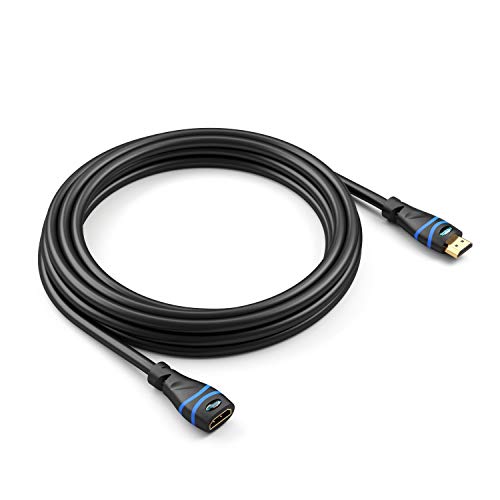 Bluerigger Hdmi Extension Cable (6Ft, 4K 60Hz Hdmi Extender Cord, Male To Female Adapter, High Speed 18Gbps) - Compatible With Xbox, Roku, Ps5/Ps4, Nintendo Switch, Laptop, Google Chromecast, Wii U #TOP7