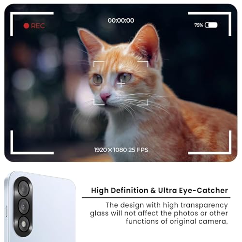 Image of HPTech Back Camera Lens Protector for OnePlus Nord 5 - Premium Tempered Glass, Anti-Scratch, Ultra-Clear, Bubble-Free Easy Installation (1 Pack)