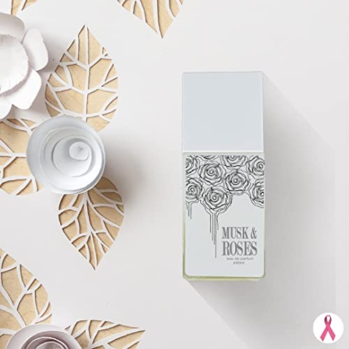 Ahmed Musk & Roses 50Ml Sensual Perfume For Women And Men Featuring Sandalwood, Oud, Cedar And White Musk Base Blended With A Fresh Fruity Top By Al Maghribi Arabian Oud #TOP4