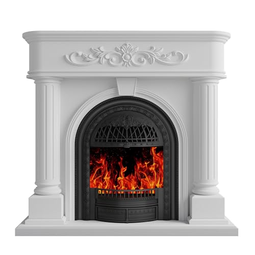 Solid Wood Fireplace TV Stand