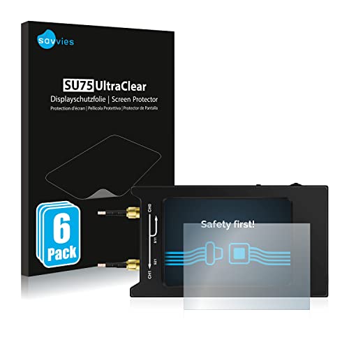 Bedifol 6X Savvies Ultra-Clear Screen Protector for NanoVNA H4, accurately Fitting - Simple Assembly - Residue-Free Removal