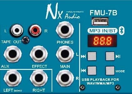 FM-7 ソニックブーン NX Audio Proton FMU7-B Live Sound 7Ch Mixer : Amazon.in: Musical