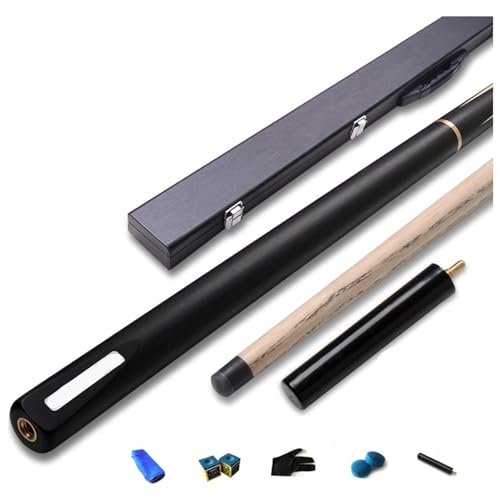 Taco de billar 3/4 con extensión de 6 in y accesorios de madera para juego