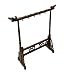 Rosewood 12 Pin Calligraphy Sumi Drawing Brush Pen Hanger Rack Wenge Penholder