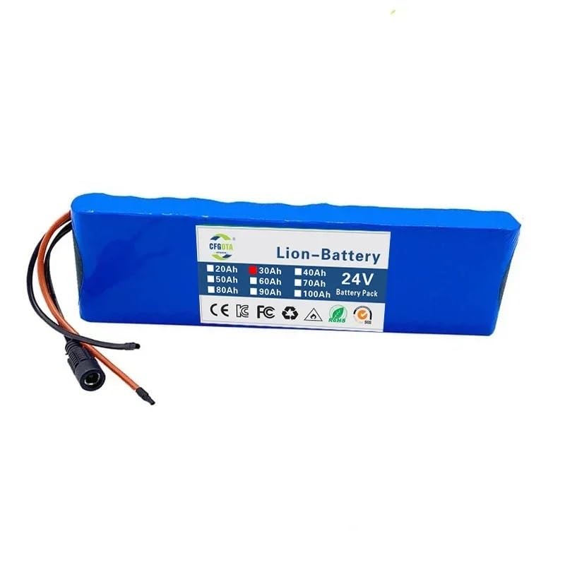 Batería Litio 24V 30000mAh Con BMS Y Cargador | Recargable Para Bici Eléctrica Y Silla De Ruedas
