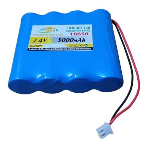 Image of 7.2 Volt, 7.4 Volt Battery Pack 5000 mAH Full Capacity 18650 Lithium Ion Rechargeable Battery Pack Use in Medical or Multipurpose Devices. (Security with BMS Card Inbuilt)