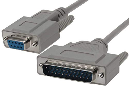 SF Cable, 3ft DB9 Female to DB25 Male Modem Cable