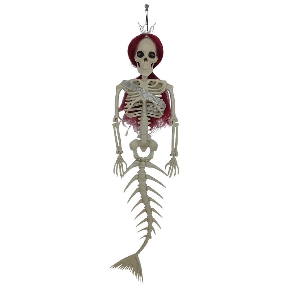 Squelette de sirène Halloween pour transformer un espace vide en scène effrayante