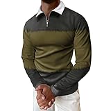 Schwarze Poloshirts Herren Männer Casual Herbst Winter Langarm Turndown Neck Shirt Bedrucktes T-Shirt Top Bluse Poloshirts Besticken