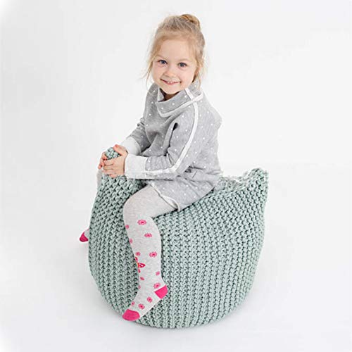 BEP Handgewebter Runder Sitzsack Aus Baumwolle, Abnehmbares Und Waschbares Lazy Sofa Kindersitz Innendekoration Freizeit… – Bild 6