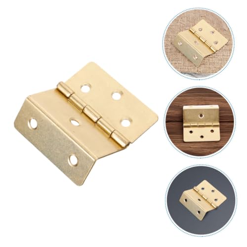 TEHAUX Lot De 4 Charnières Pliantes Vintage À Triple Pliage En Métal Charnière De Porte D'Armoire Pour Portes Armoires Meubles Boîtes À Bijoux Installation Facile – vue 7