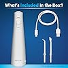 Waterpik Cordless Pulse Rechargeable Portable Water Flosser for Teeth, Gums, Braces Care and Travel with 2 Flossing Tips, Waterproof for Shower, ADA Accepted, WF-20 White, Packaging and Tips May Vary #3