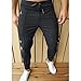 JEsilunmaMY Jogger Sweatpants for Men Elastic Waist Tapered Pencil Pants with Zip Pocket Slim Fit Athletic Lounge Trousers (Dark Grey,XX-Large)