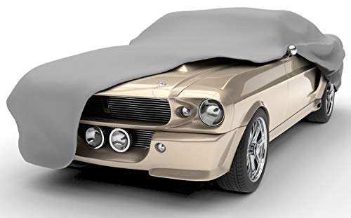 Budge Ultra Duro Car Cover, 3-Layer UV & Water Resistant Outdoor Protection, Fits Cars up to 264”, Gray, Size D-5